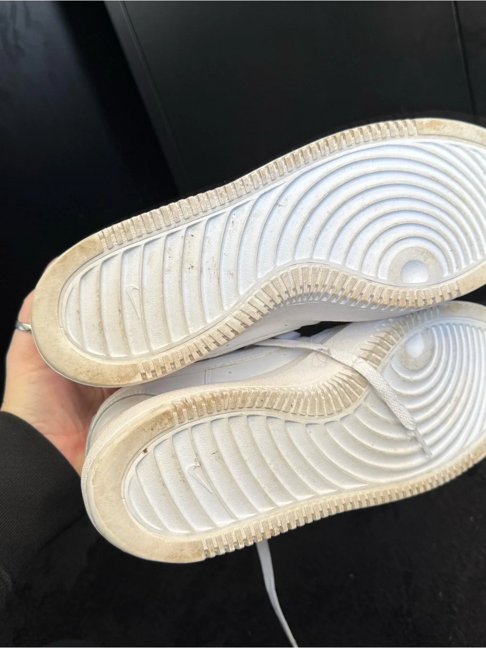 Nike Women's All-White Leather Low-Top Sneakers